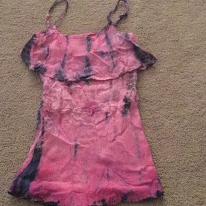 Tye dye Romeo +Juliet couture onesie short set .M